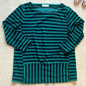 Blue Green Madewell Long Sleeve Top